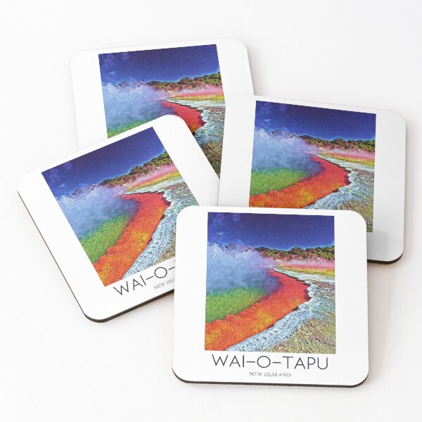 Item preview, A Pop Art Travel Print of Wai-O-Tapu Thermal - New Zealand designed and sold by StudioRedKoala.