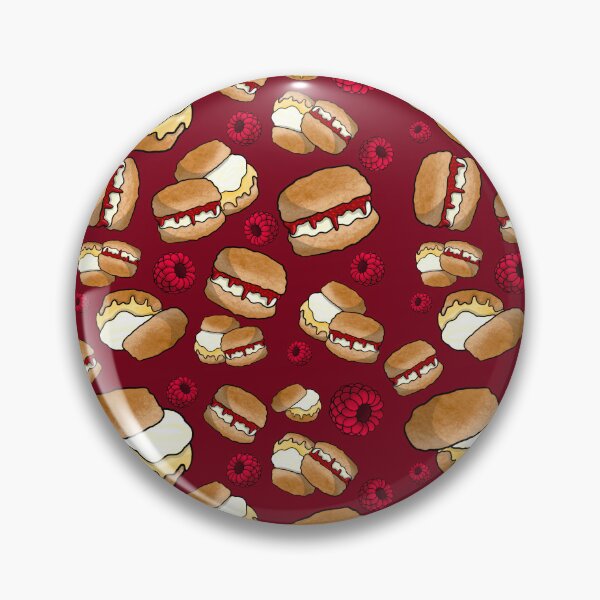 Item preview, Scones Pattern (Red) designed and sold by honeybeepaper.
