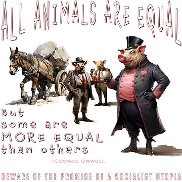 Artwork thumbnail, All Animals are Equal: Napoleon and Boxer by The Levee Designs