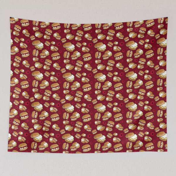 Item preview, Patrón de bollos (rojo) designed and sold by honeybeepaper.