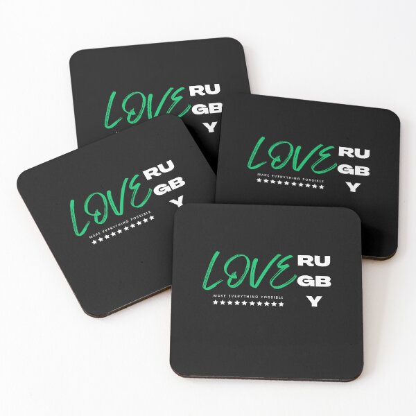 Aperçu de l'œuvre Love rugby green, make everything possible créée et vendue par Grafixfun.
