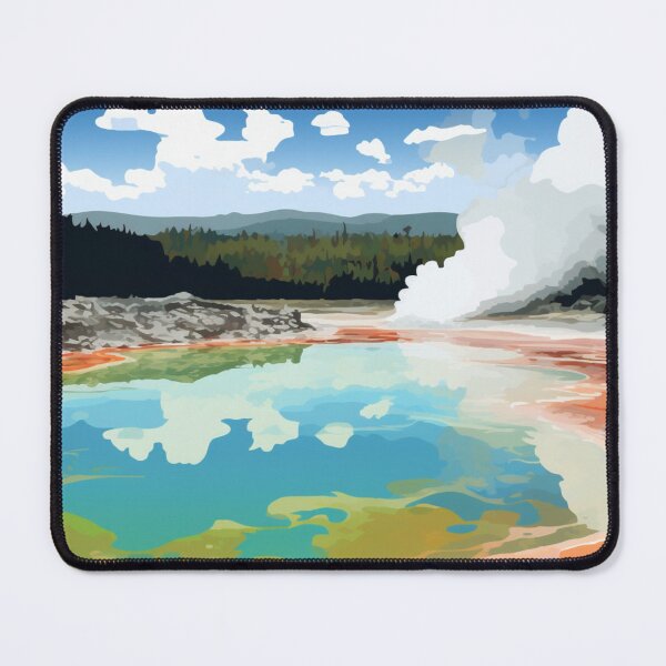 Item preview, A Pop Art Travel Print of Wai-O-Tapu Thermal - New Zealand designed and sold by StudioRedKoala.