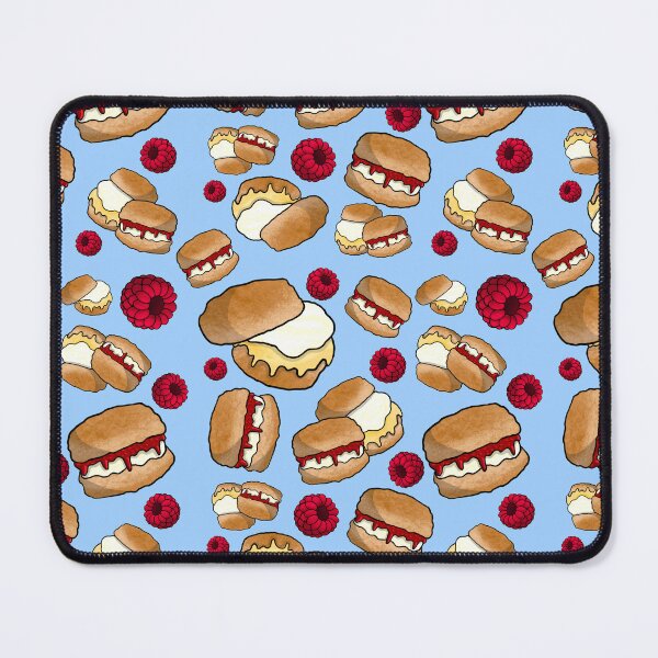 Item preview, Scones Pattern (Light Blue) designed and sold by honeybeepaper.