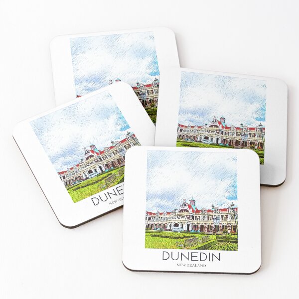 Item preview, A Pop Art Travel Print of Dunedin - New Zealand designed and sold by StudioRedKoala.