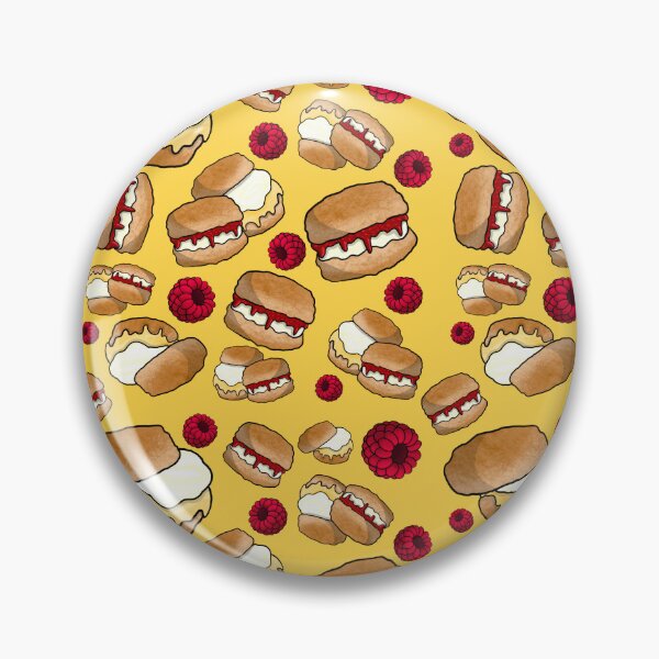 Item preview, Scones Pattern (Yellow) designed and sold by honeybeepaper.