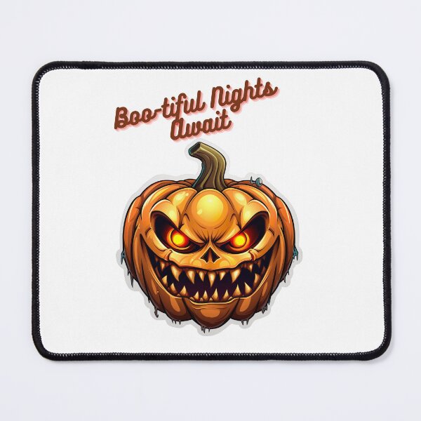 Item preview, Boo-tiful Nights Await Halloween Pumpkin designed and sold by InkCreato.