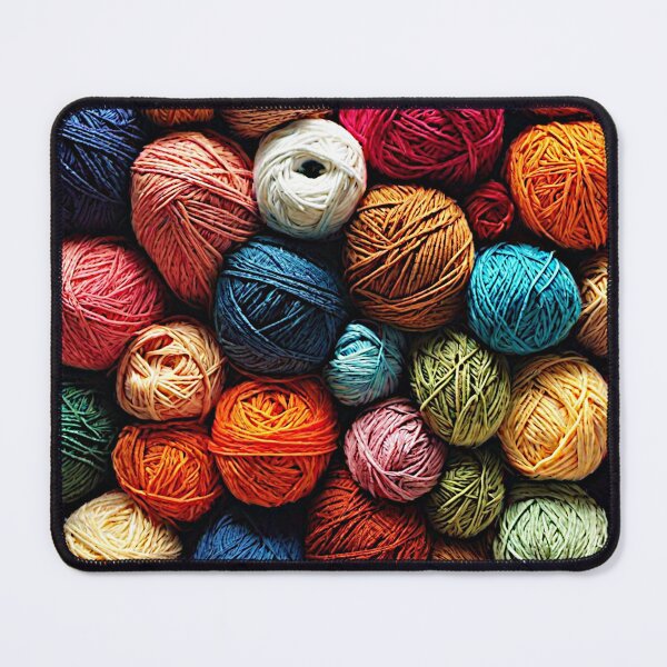 Item preview, The artwork made entirely of colorful yarn was a mesmerizing tapestry of vibrant hues. designed and sold by Best-Art-32.