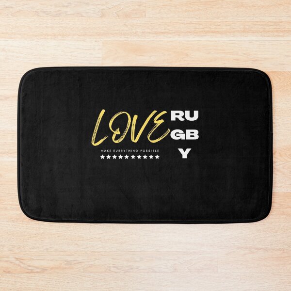 Item preview, Love rugby yellow, make everything possible designed and sold by Grafixfun.