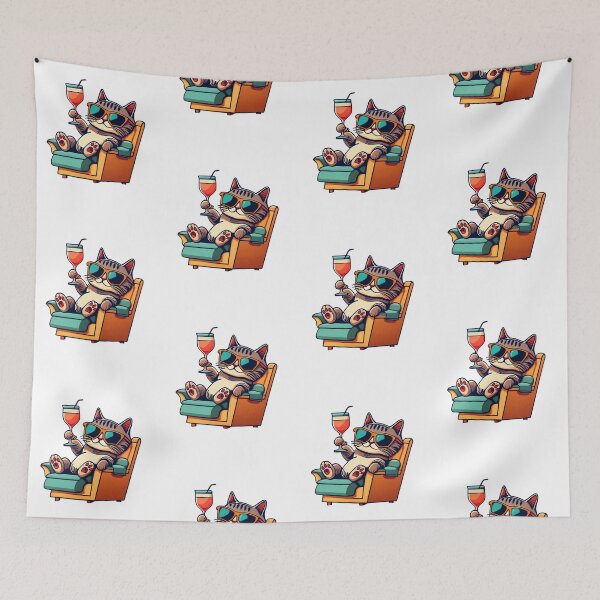 Item preview, Cat Kitten Relaxing Cozy Content Sitting designed and sold by w1ckerman.