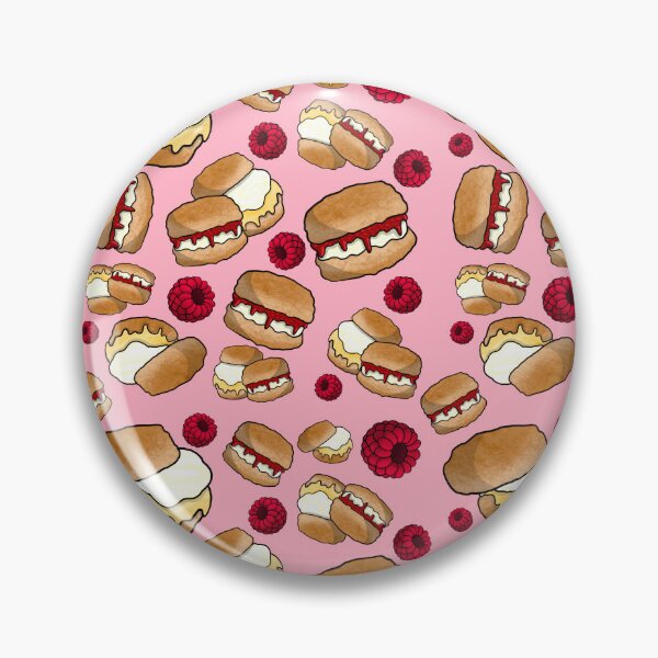Item preview, Scones Pattern (Light Pink) designed and sold by honeybeepaper.