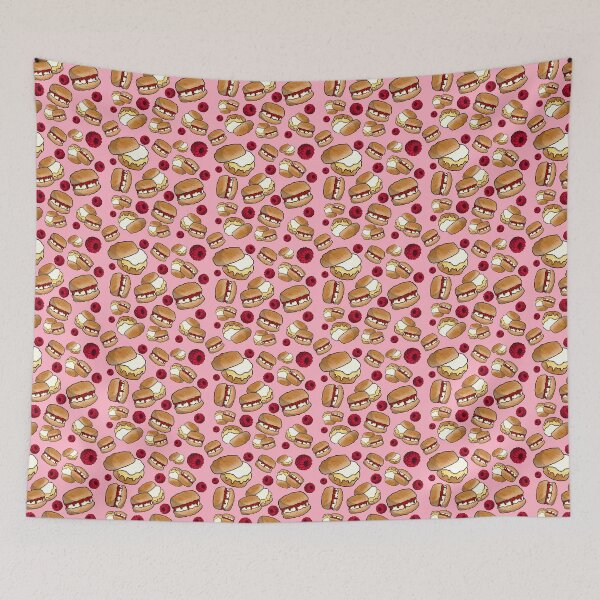 Item preview, Patrón de bollos (rosa claro) designed and sold by honeybeepaper.
