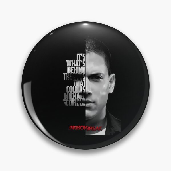 Item preview, Black and white Michael Scofield, Prison Break quote. designed and sold by LavaAryana.