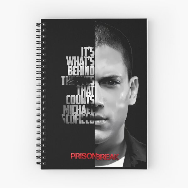 Item preview, Black and white Michael Scofield, Prison Break quote. designed and sold by LavaAryana.
