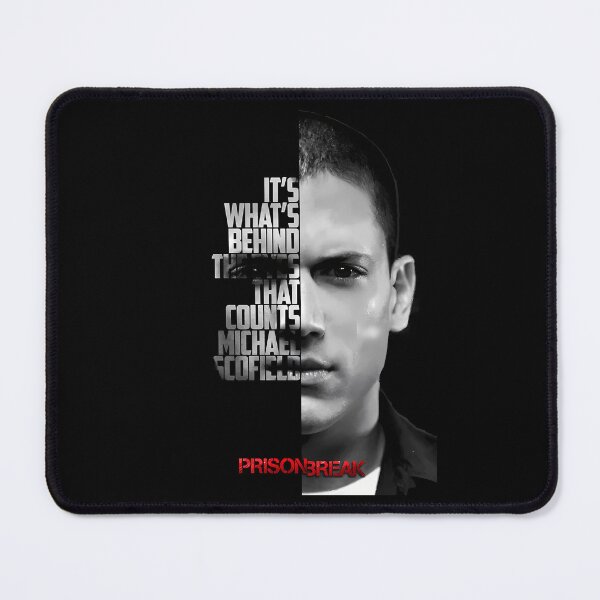Item preview, Black and white Michael Scofield, Prison Break quote. designed and sold by LavaAryana.