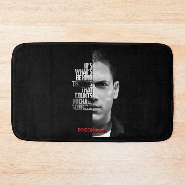 Item preview, Black and white Michael Scofield, Prison Break quote. designed and sold by LavaAryana.