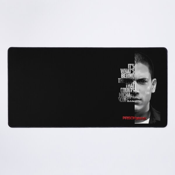 Item preview, Black and white Michael Scofield, Prison Break quote. designed and sold by LavaAryana.