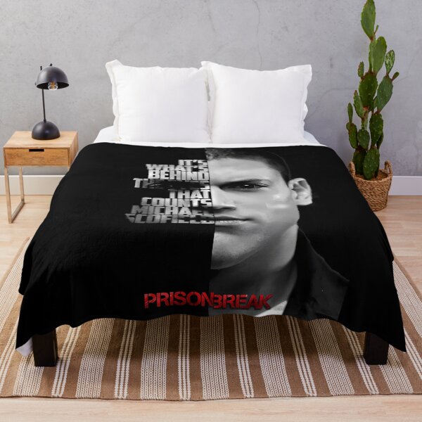 Item preview, Black and white Michael Scofield, Prison Break quote. designed and sold by LavaAryana.