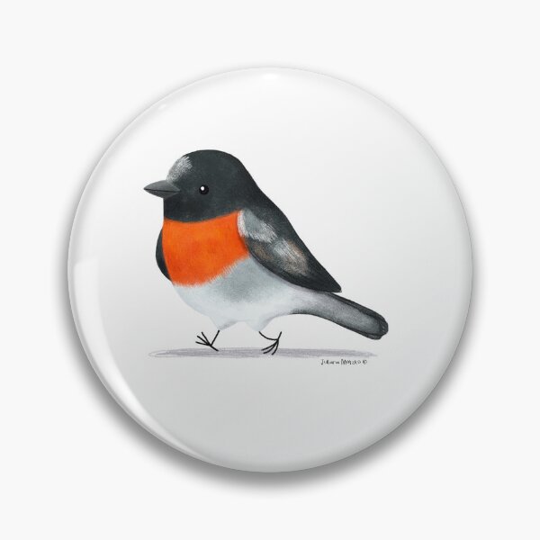 Item preview, Scarlet Robin Bird designed and sold by julianamotzko.