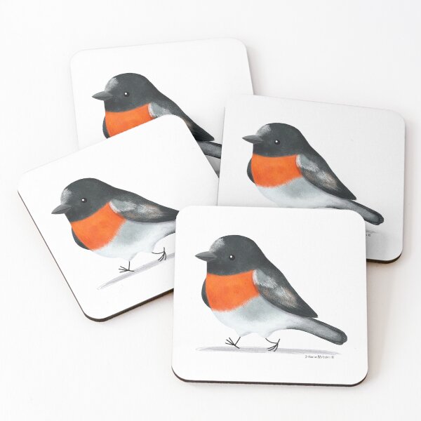 Item preview, Scarlet Robin Bird designed and sold by julianamotzko.