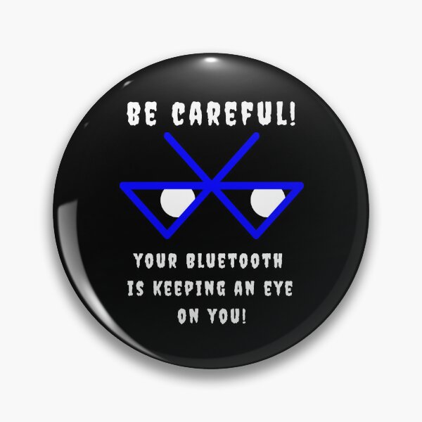 Item preview, Bluetooth - blue symbol and white letters on a black background designed and sold by SplashTastic.