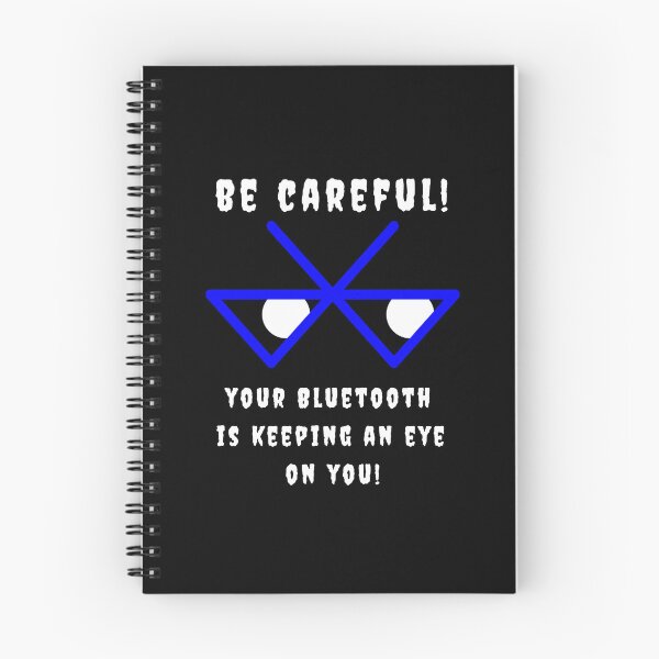 Item preview, Bluetooth - blue symbol and white letters on a black background designed and sold by SplashTastic.