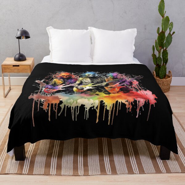 Item preview, Band Metal Music Skeletons Watercolor Style designed and sold by AnnaMDesign.