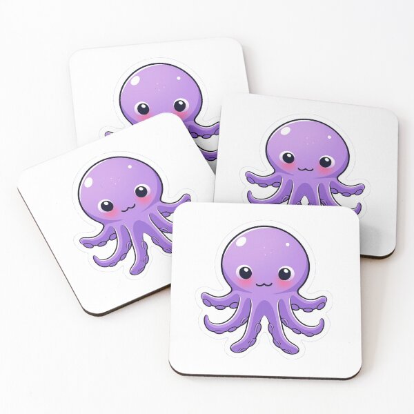 Item preview, Cute cartoon octopus designed and sold by Stickermagician.