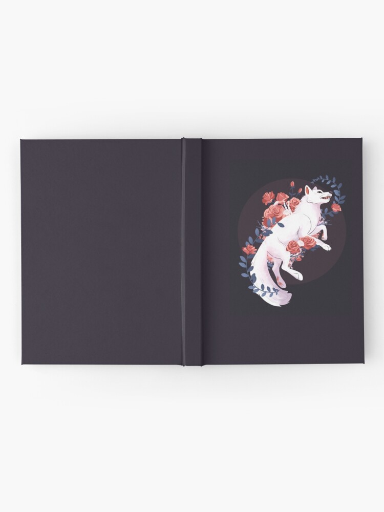 Alternate view of White Flower Wolf Hardcover Journal