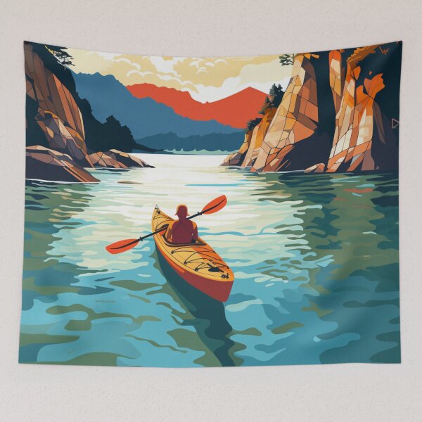 Item preview, A Pop Art Travel Print of Abel Tasman National Park - New Zealand designed and sold by StudioRedKoala.