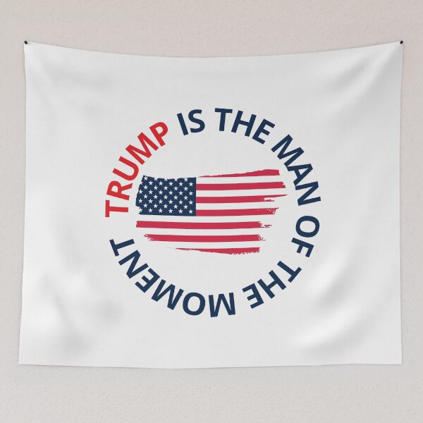 Item preview, TRUMP IS THE MAN OF THE MOMENT T-SHIRT designed and sold by Moronova ⭐⭐⭐⭐⭐.