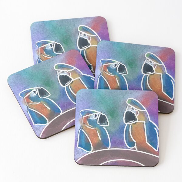 Item preview, Parrots Pastel and White Outline - Art designed and sold by jolabrese.