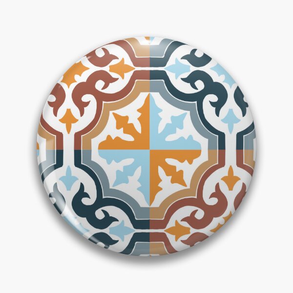 Item preview, Spanish tiles two colour pattern designed and sold by BosskaDesign.