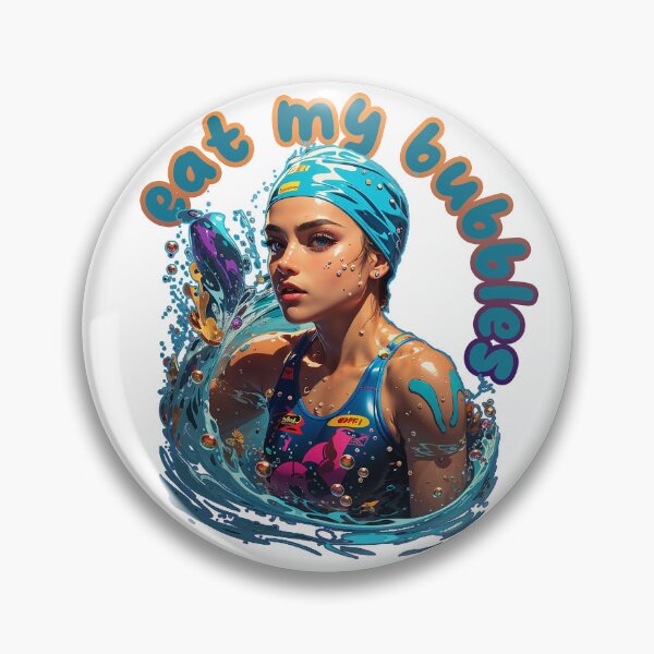 Item preview, Eat My Bubbles - Swim Faster with Style designed and sold by FuroAI.
