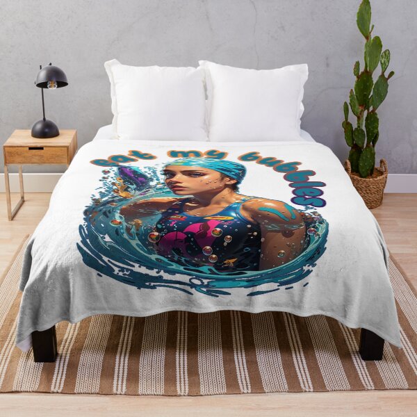 Item preview, Eat My Bubbles - Swim Faster with Style designed and sold by FuroAI.
