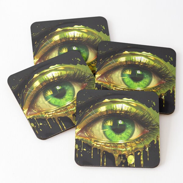 Item preview, "Green-Eyed Wonder" designed and sold by Art-Vortex-fr.