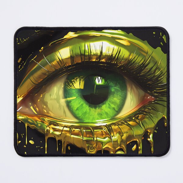 Item preview, "Green-Eyed Wonder" designed and sold by Art-Vortex-fr.