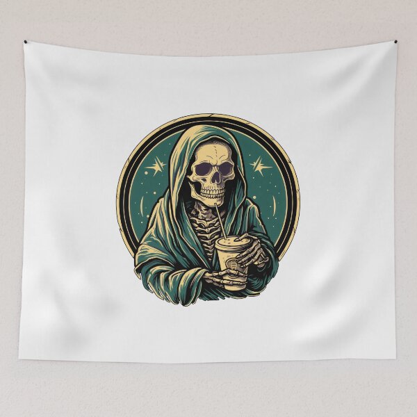 Item preview, Hoody Skeleton with Coffee 4 designed and sold by PaTToStudio.