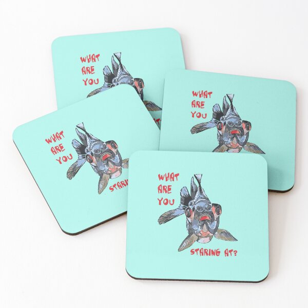 Item preview, Goldfish And Fun What Are You Staring At Quote designed and sold by taiche.