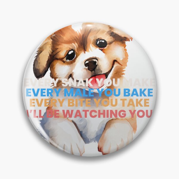 Item preview, Cute puppy dog & I'll be watching you T-Shirt designed and sold by ahssengfx.