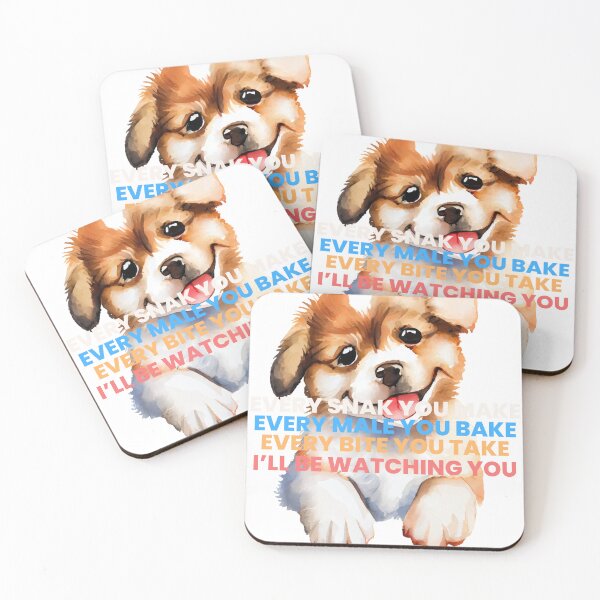 Item preview, Cute puppy dog & I'll be watching you T-Shirt designed and sold by ahssengfx.