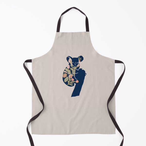 Item preview, Koala hang in there - gold and navy (beige background) designed and sold by CharleneDesigns.
