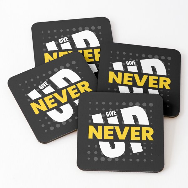 Item preview, Never Give Up designed and sold by Merchinio ⭐⭐⭐⭐⭐.