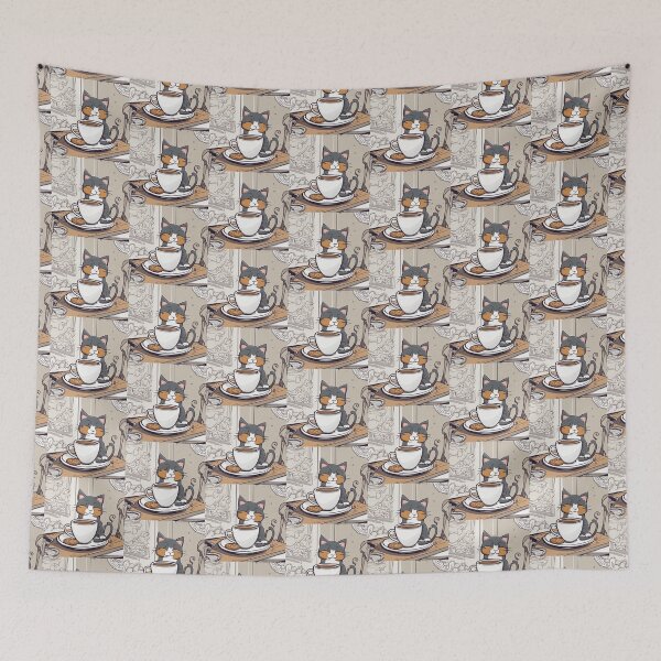 Item preview, Cookie Mocha Cat Pows designed and sold by DoodleDance.