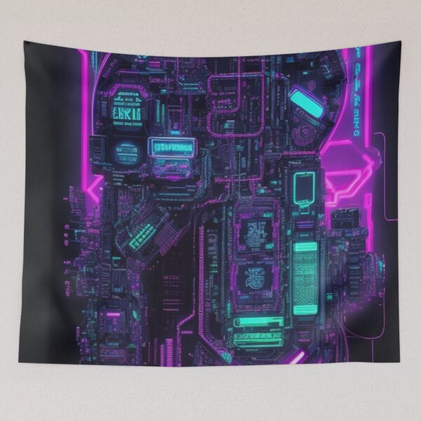 Item preview, cyberpunk intricate circuitry designed and sold by mikaws.