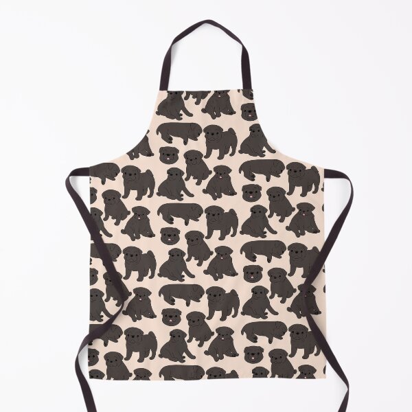 Item preview, Cute black pug dog pattern  designed and sold by Yaragold.