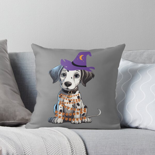 Item preview, halloween puppy tangled in halloween lights designed and sold by misslizzyspin.