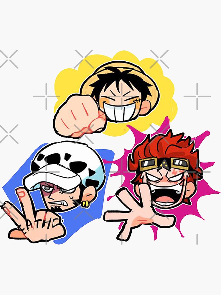 Worst Generation Trio Chibi Sticker for Sale by Anime Sekai