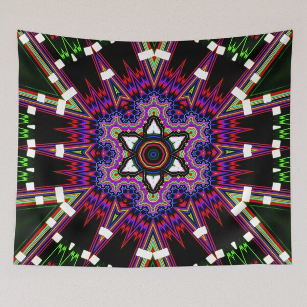 Item preview, Broken tablet screen trippy fractal  designed and sold by lifeloverarts.