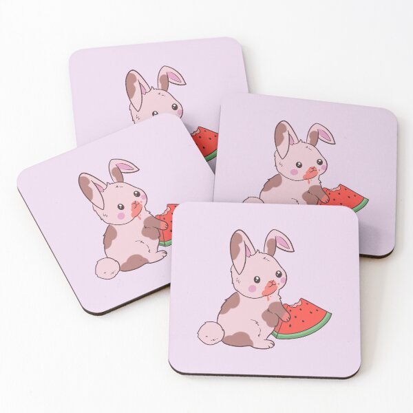 Item preview, Bunny Eating Watermelon  designed and sold by nukartDesigns.