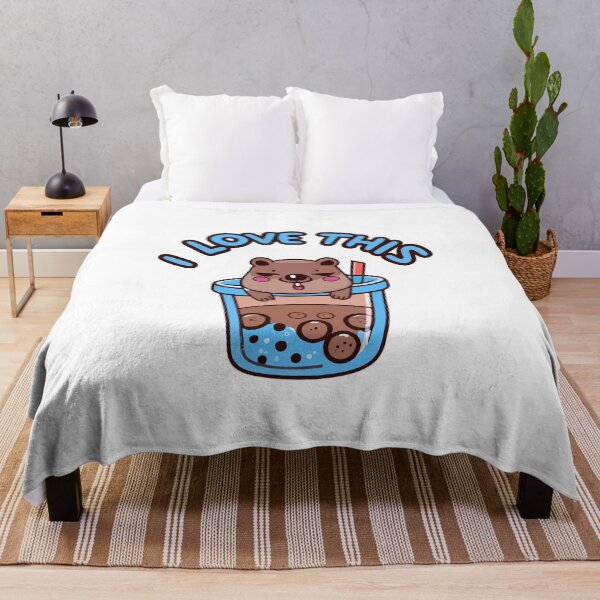 Item preview, capybara love bubble tea designed and sold by Koolzilla.